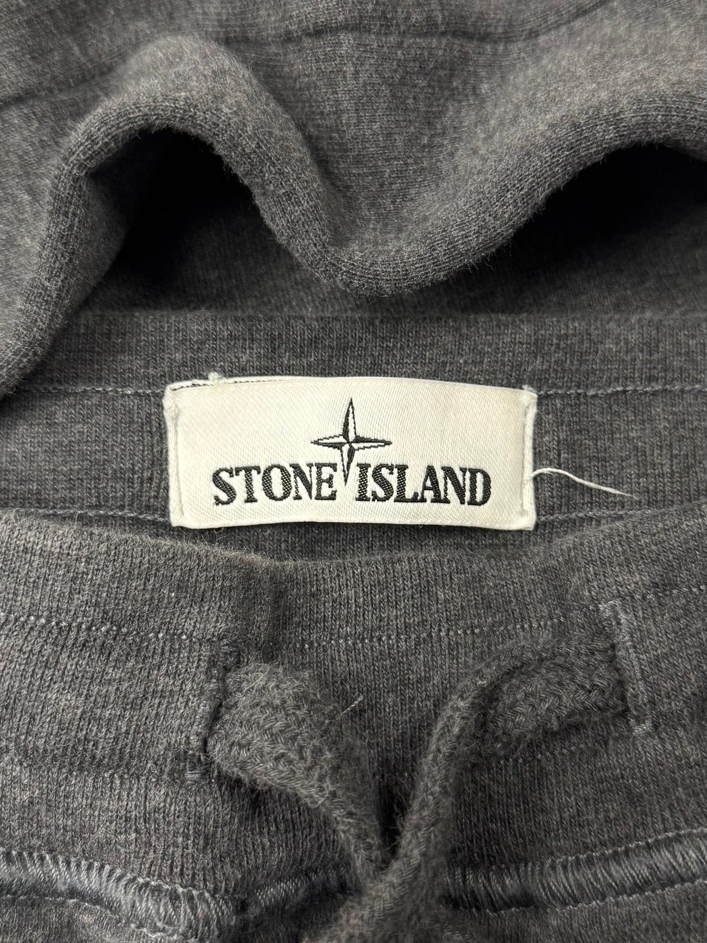 Stone Island Grey Badge Logo Sweatpants