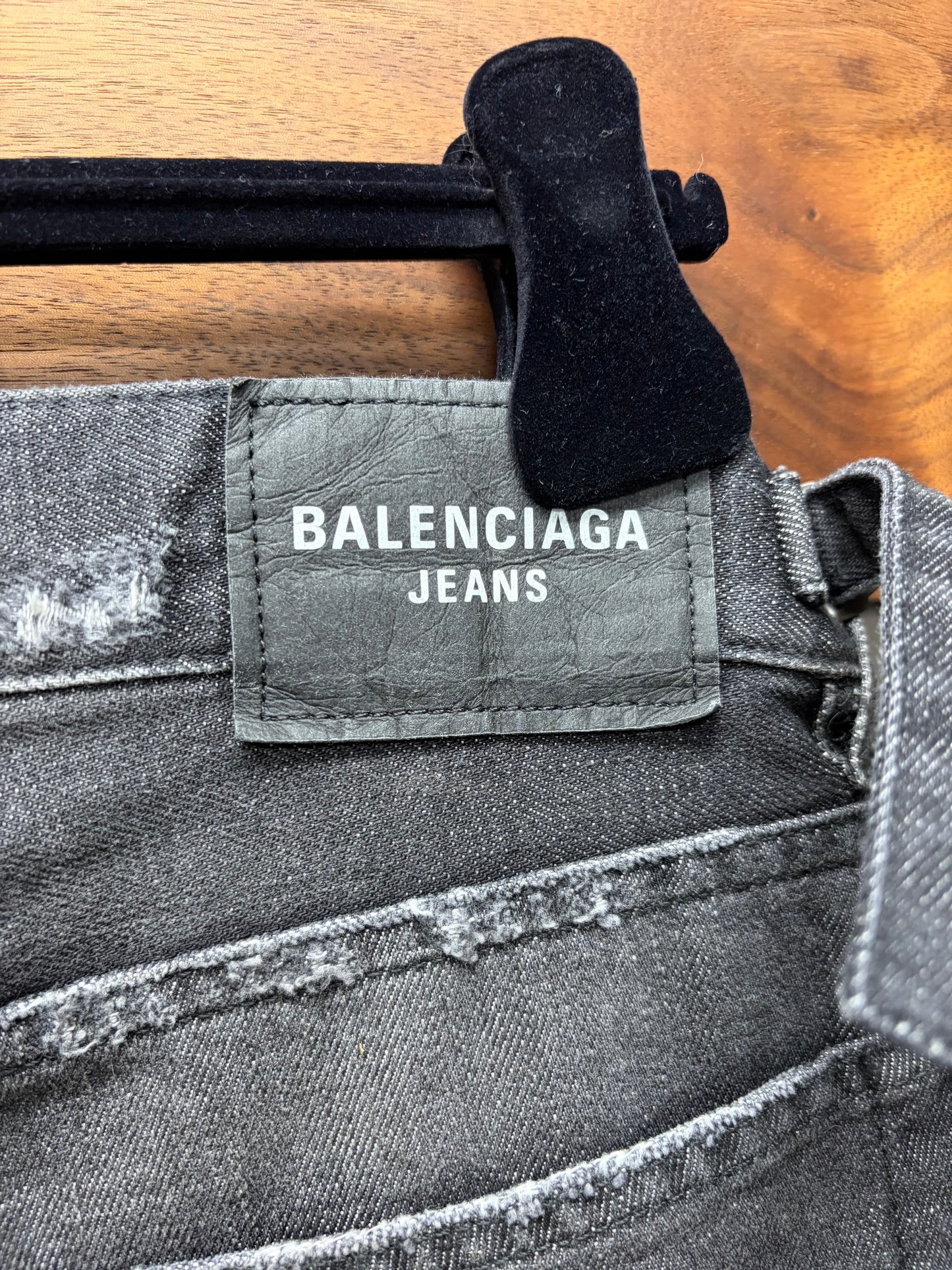 SS2022 Balenciaga ‘Destroy’ Skater Relaxed Fit Washed Grey Denim
