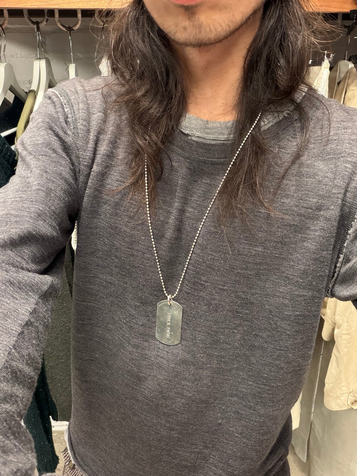 Chrome Hearts ‘Las Vegas’ Store Exclusive ‘Fuck You’ 925 Silver Dogtag Pendant
