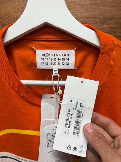 Maison Margiela ‘Another Song’ Orange Graphic T-Shirt