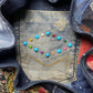 Kapital Gemstone Studded Flared Patchwork Denim