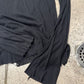 AW2020 Rick Owens ‘Performa’ Black Semi Sheer Long Sleeve Shirt