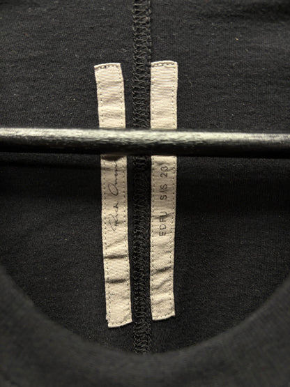 SS2023 Rick Owens ‘Edfu’  Black ‘Level’ Short Sleeve Shirt