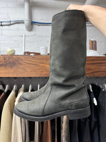 AW2004 Dior Homme ‘Victim of the Crime’ Leather High Cut Boots