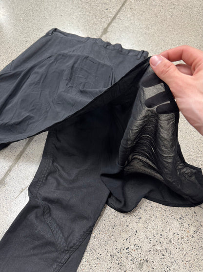 Rick Owens DRKSHDW ‘Skirted’ Black Skinny Jeans