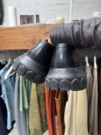 Rick Owens ‘Tractor’ Platform Sole Leather Derbies