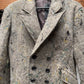 Yohji Yamamoto Noir ‘Felted’ Wool Double Breasted Long Coat