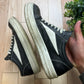 Rick Owens ‘Vans’ Black Leather Low Top Sneakers