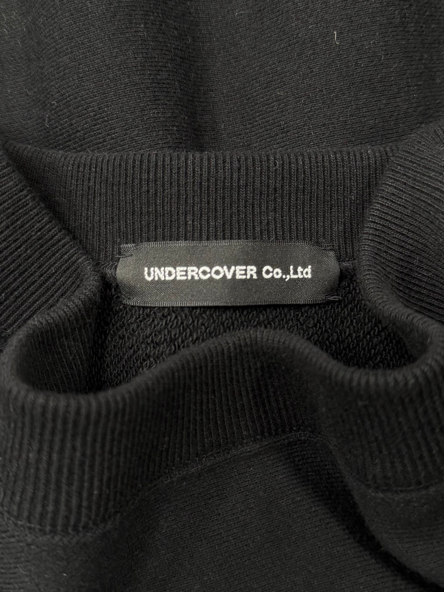 SS2014 Undercover ‘Psycho’ Chenille Patch Black Sweatshirt