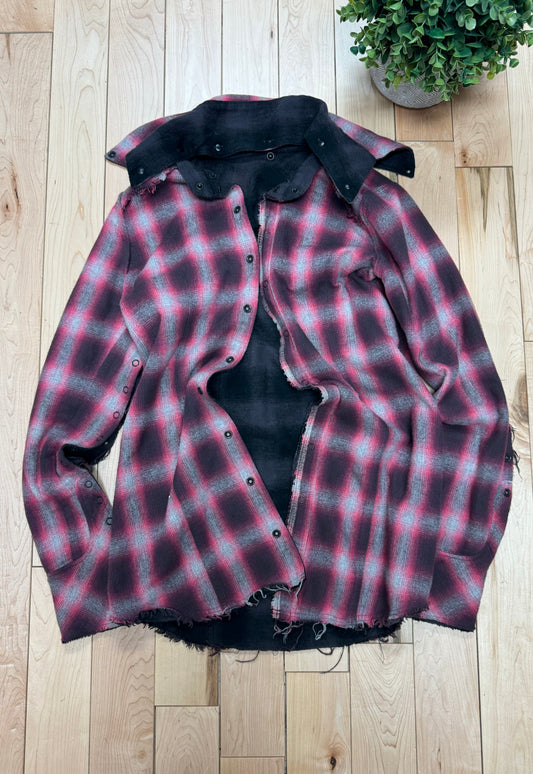 LGB Reversible ‘Shadow Plaid’ Button Down Flannel