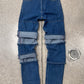 Y-Project Multi-Cuffed Blue Jeans