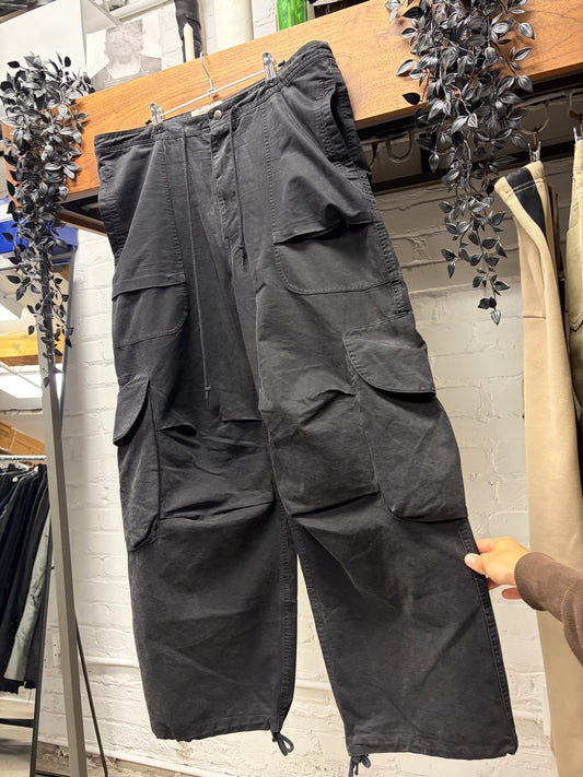 Entire Studios Ultra Baggy ‘Freight’ Black Cargo Pants
