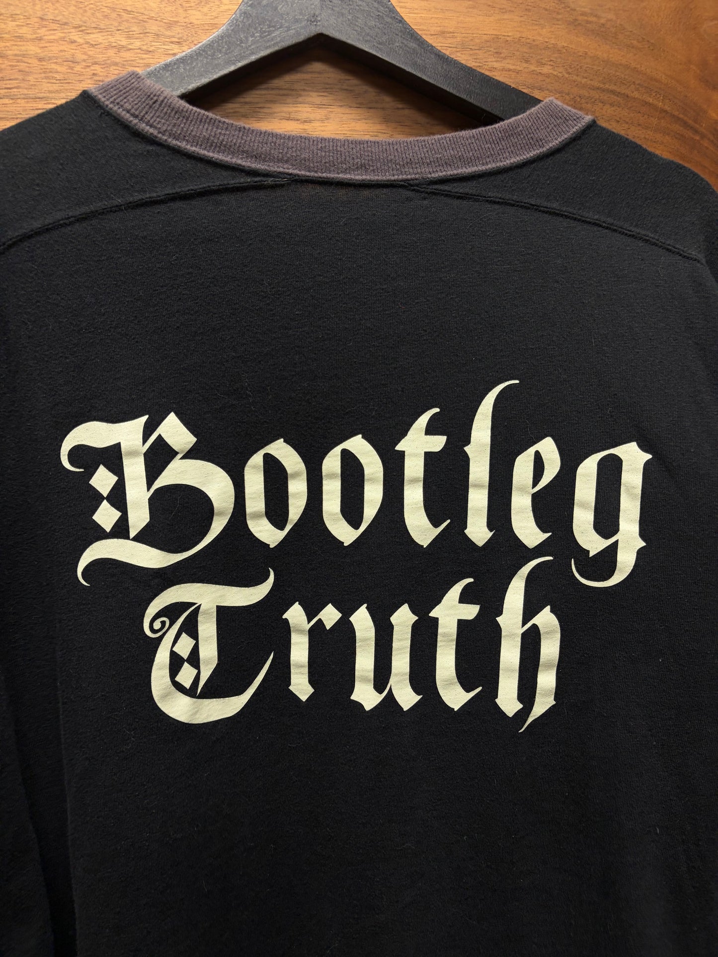 AW2018 Undercover ‘Bootleg Truth’ Striped Black Long Sleeve Shirt