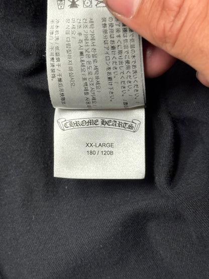 Vintage Chrome Hearts ‘Scroll Logo’ Faded Black T-Shirt