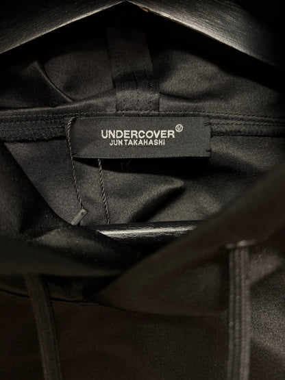 AW2018 Undercover Silk 'Raw Edge' Double Hood Hoodie with Built in Pockets