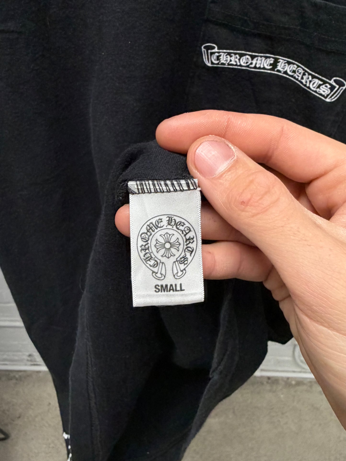 Chrome Hearts ‘Mini Plus Cross’ Pointallism Graphic T-Shirt