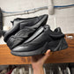 Raf Simons ‘Cyclone’ Triple Black Leather Low Top Sneakers