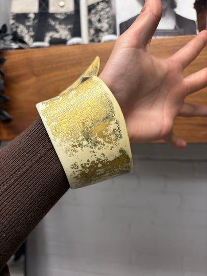 SS2010 Rick Owens ‘Release’ Geometric Rustic/Gold Bangle Bracelet