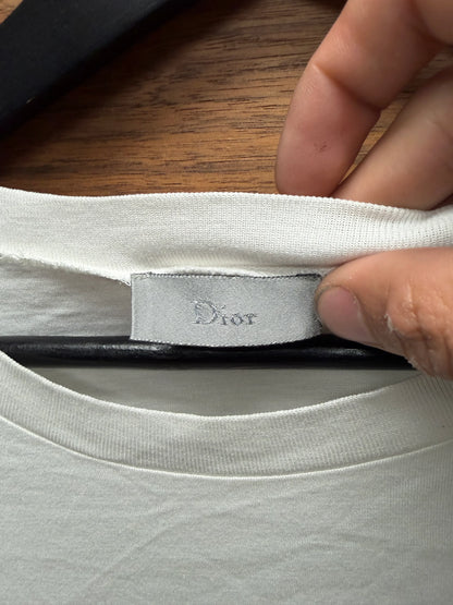 AW2009 Dior Homme ‘Mister Dior’ Oversized White Slogan T-Shirt