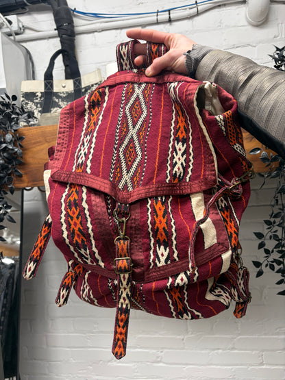 SS2009 Number (N)ine ‘The Lonesome Heroes’ Ethnic Patterned Woven Backpack