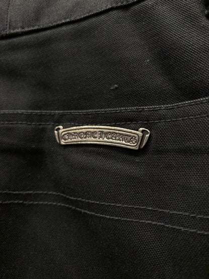 Chrome Hearts Double Knee Black .925 Silver Hardware Carpenter Denim