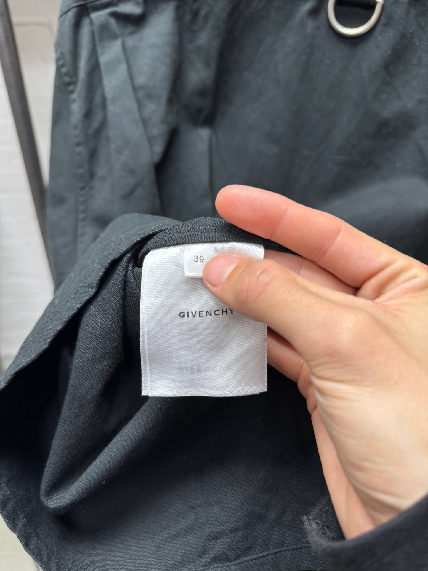 Givenchy by Matthew Williams Layered Black Studded D-Ring Work Jacket