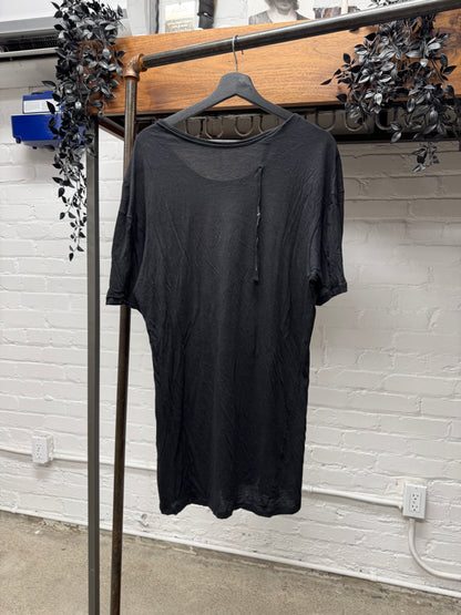 11 by Boris Bidjan Saberi Sheer Black Layering T-Shirt