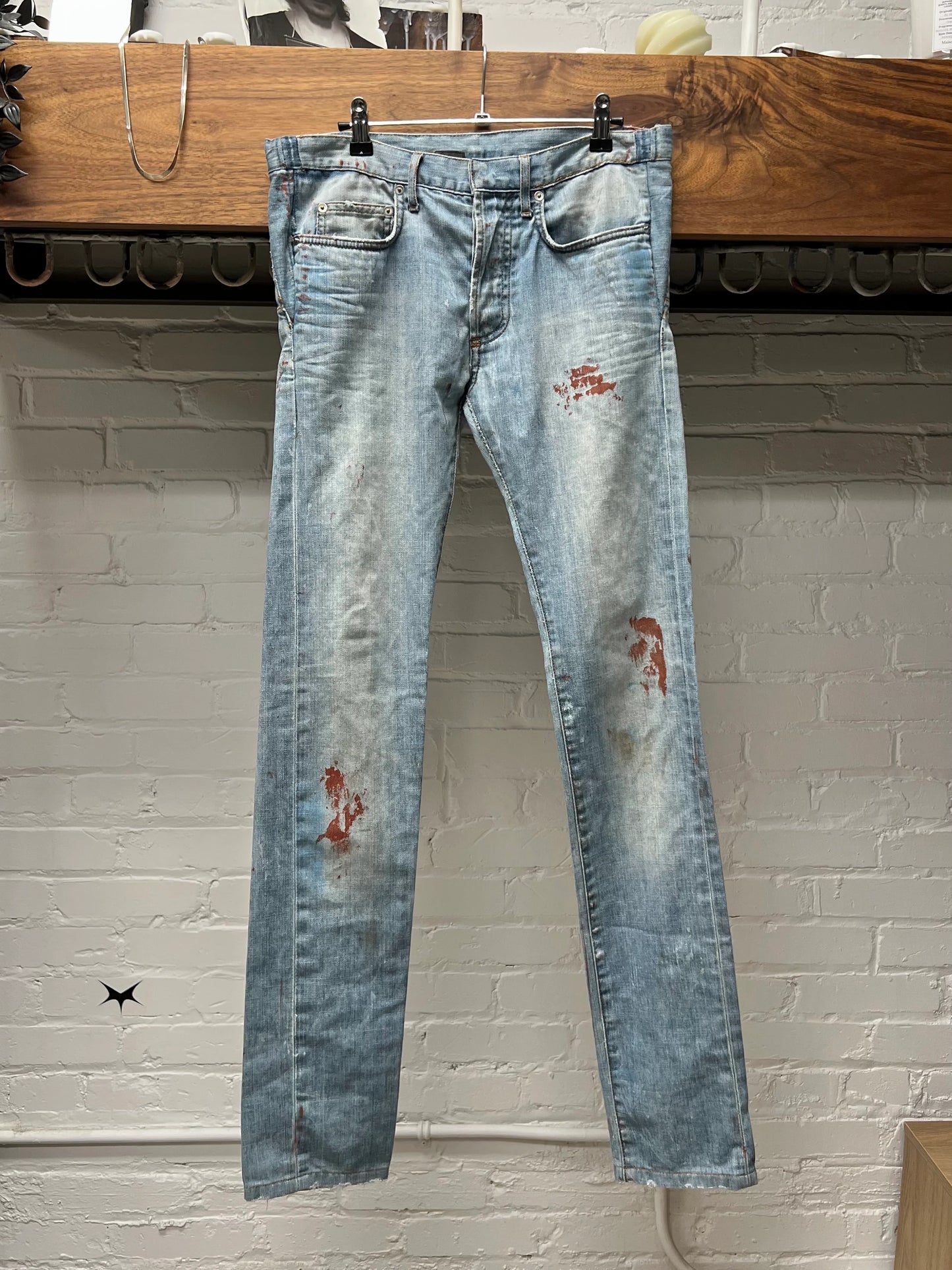 SS2010 Dior Homme ‘Wildcat’ Blood Stain Denim