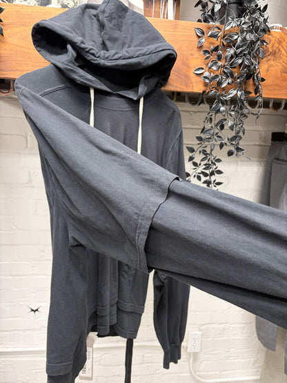 Rick Owens DRKSHDW ‘Hustler’ Black Double Layered Hoodie