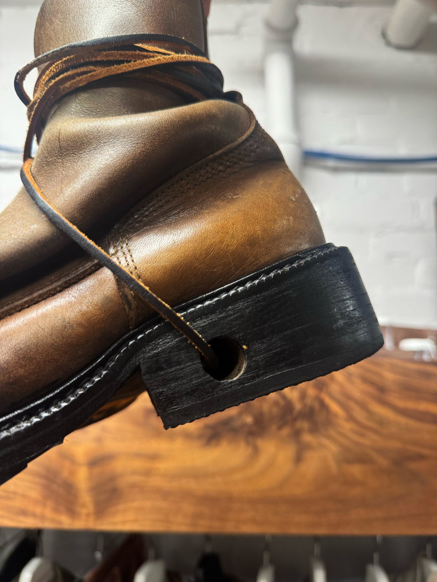 Dirk Bikkembergs ‘Wraparound’ Leather Lace Up Vibram Sole Boots