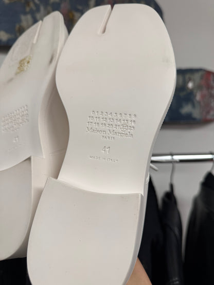 Maison Margiela Rubber ‘Tabi’ White Oxford Derbys