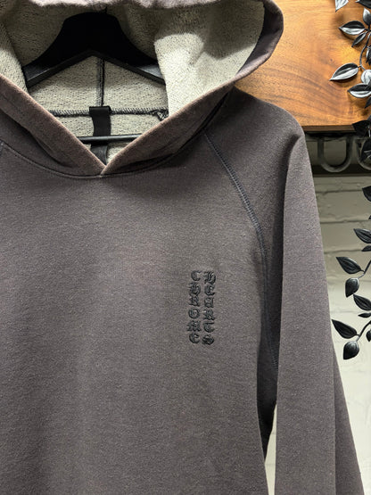 Chrome Hearts ‘Y-Not’ Grey Embroidered Logo Pullover Hoodie
