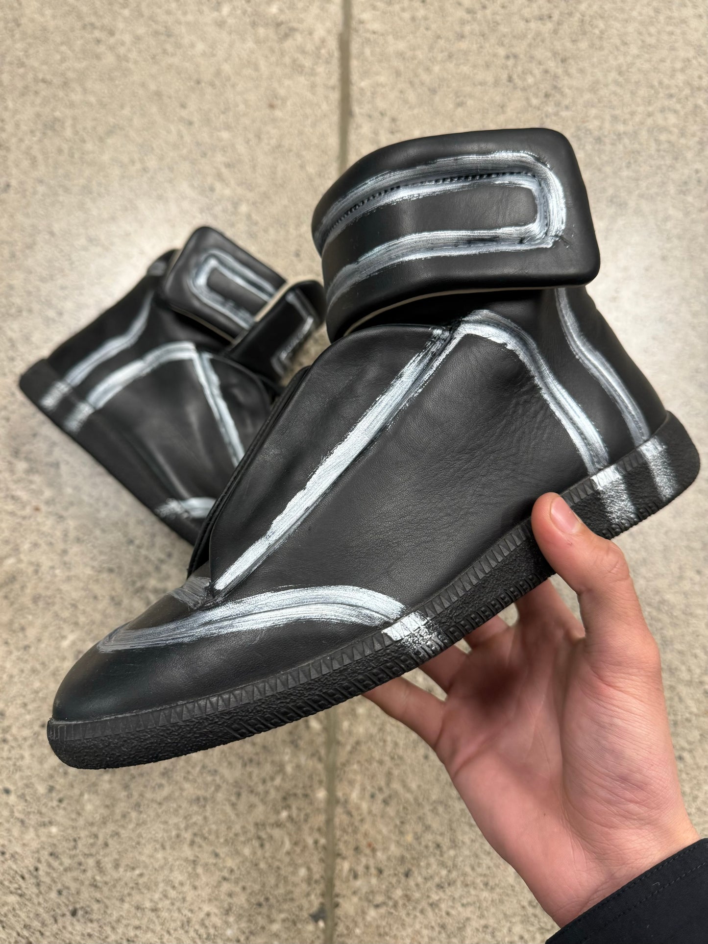 Maison Margiela ‘Future’ Black/Grey High Top Sneakers