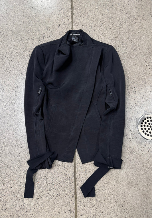 Ann Demeulemeester High-Neck Zip Bondage Jacket
