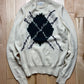 Margiela Cream White Diamond Knit Sweater