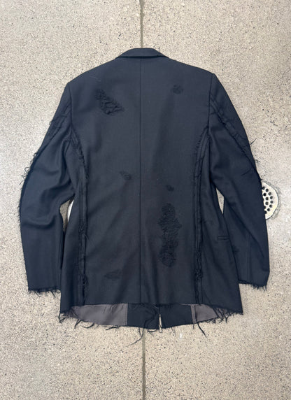 Doublet Recycled Wool ‘Damaged’ Blazer Coat 25/79