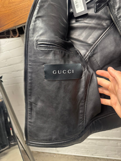 AW2000 Gucci by Tom Ford ‘Spiral Zip’ Leather Vest