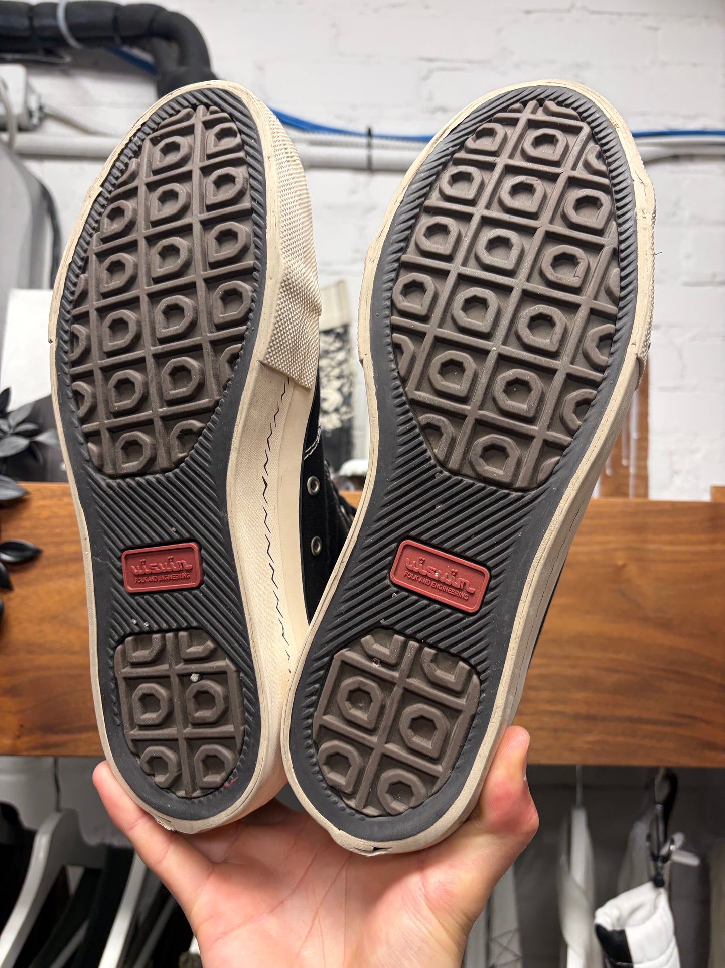 Visvim ‘Skagway Hi’ Black Canvas High Top Sneakers