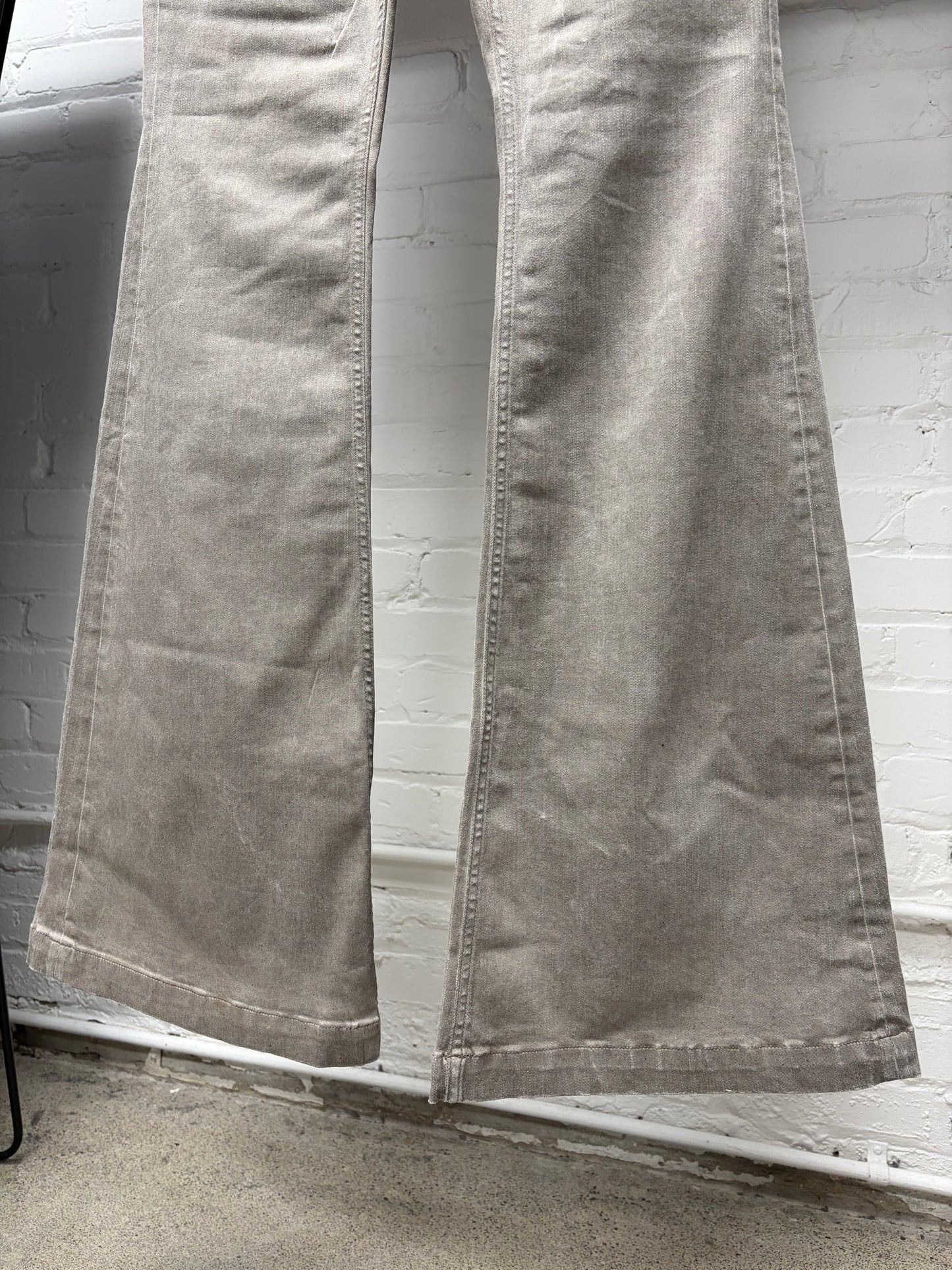 Rick Owens ‘Bolans’ Dust Brown Flared Leg Denim