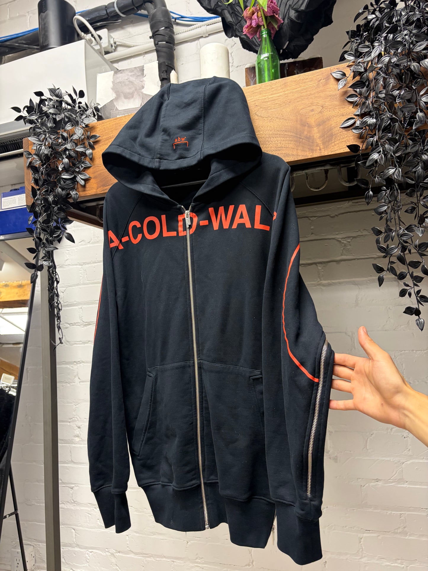 A-Cold-Wall* ‘Sphere Logo’ Sleeve Zip Zip-Up Hoodie