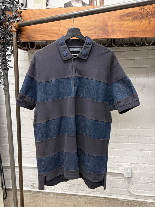 AW2012 Givenchy by Ricardo Tisci Denim ‘Stars’ Oversized Polo