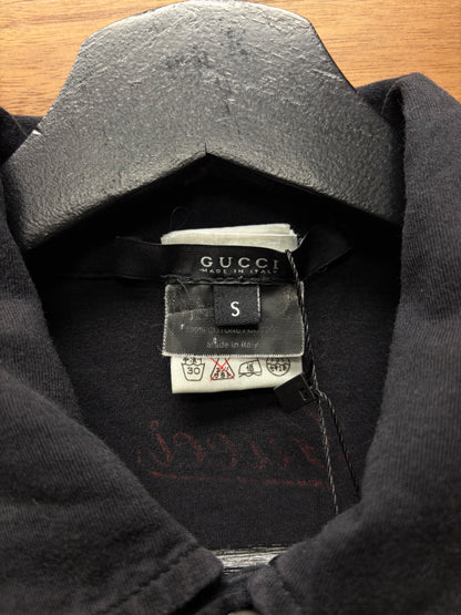 2000s Gucci Red/Green ‘Stripe Logo’ Horsebit Ribbon Polo