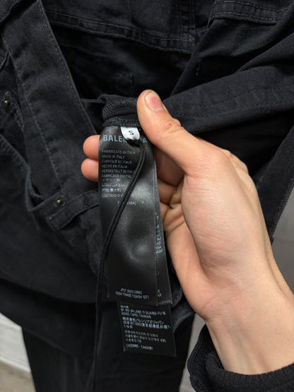 2023 Balenciaga Flared Leg Black Bootcut Denim