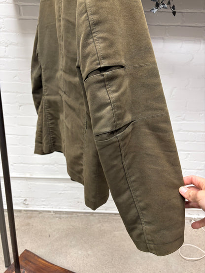 Jil Sander by Raf Simons Moleskin Military ‘Field’ Jacket with Removable Liner