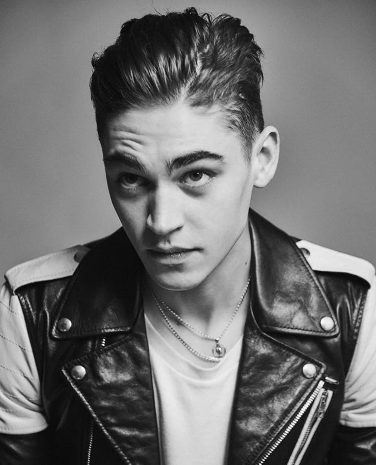 SS2019 Celine by Hedi Slimane Runway Look 13 Padded Calfskin Leather Biker Jacket