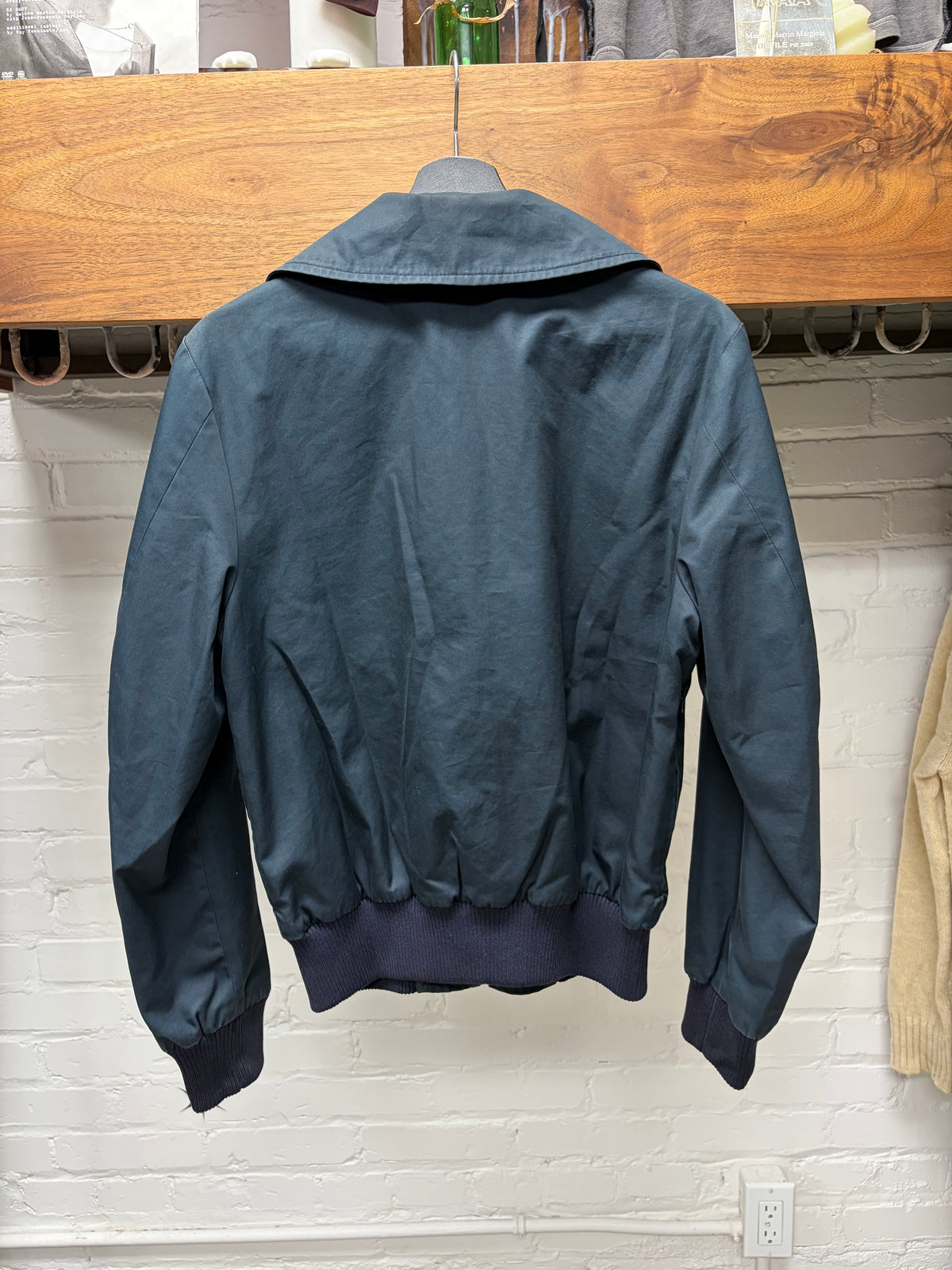 SS2010 Raf Simons Chenille Patch 'RS Crest Logo' Blue/Yellow Vintage Inspired Jacket