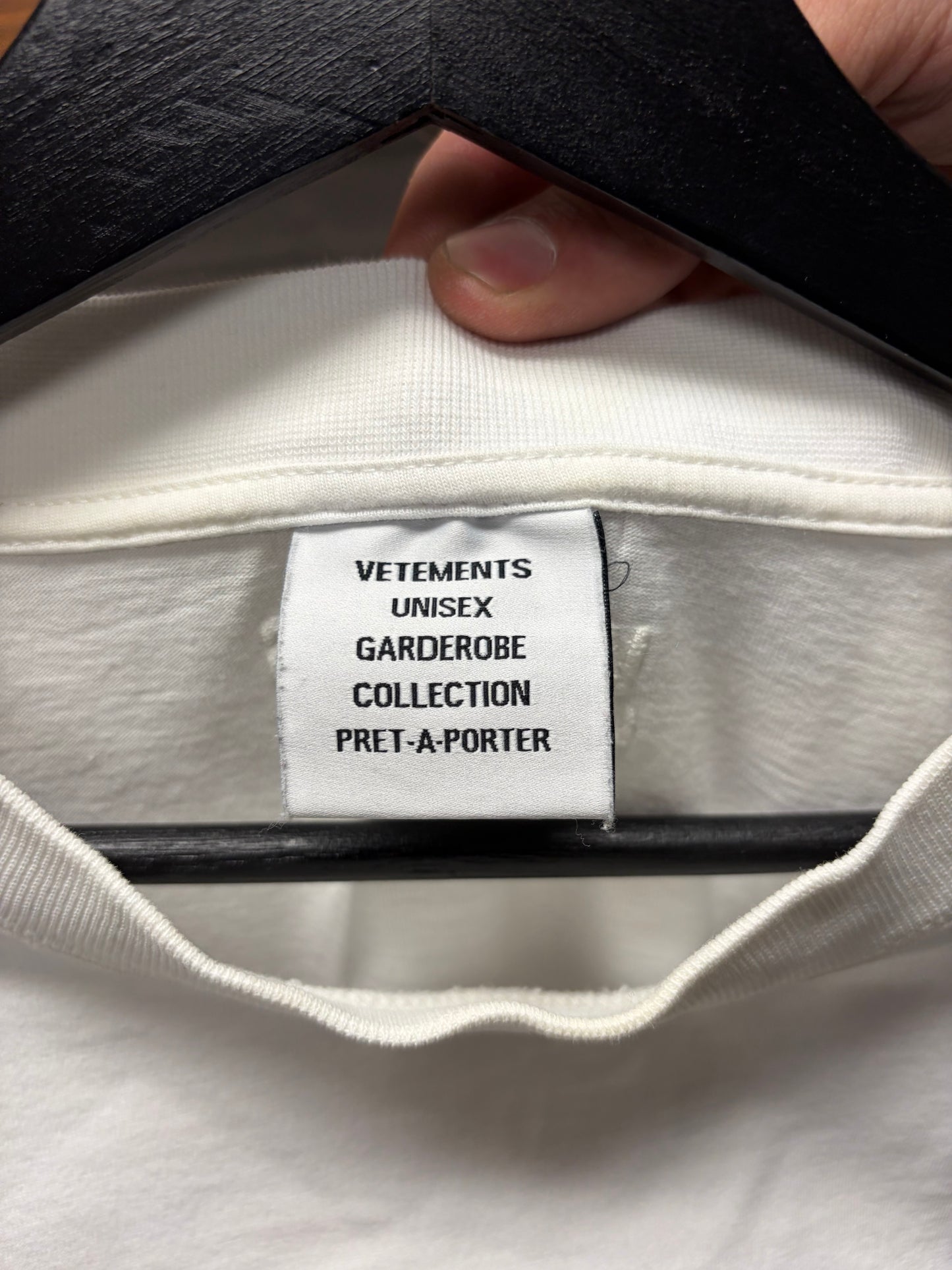 Vetements ‘It’s Free to be Nice’ Oversized White Slogan T-Shirt