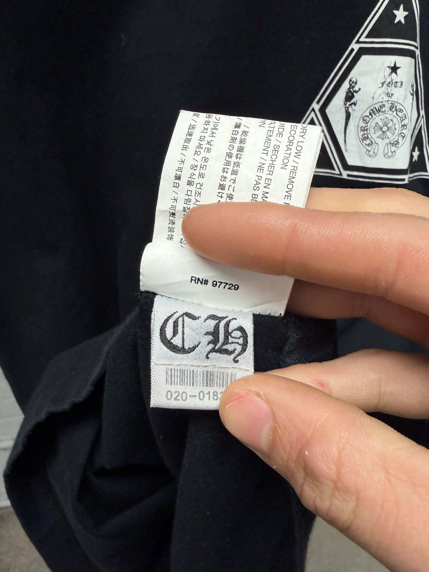 Chrome Hearts ‘Jarvis Skull’ Pyramid Black Graphic T-Shirt