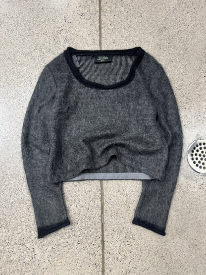 Vintage Jean Paul Gaultier ‘Maille’ Cropped Wool Knit Sweater