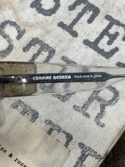 Chrome Hearts ‘G-Money’ Fleur Clear Frame Sunglasses